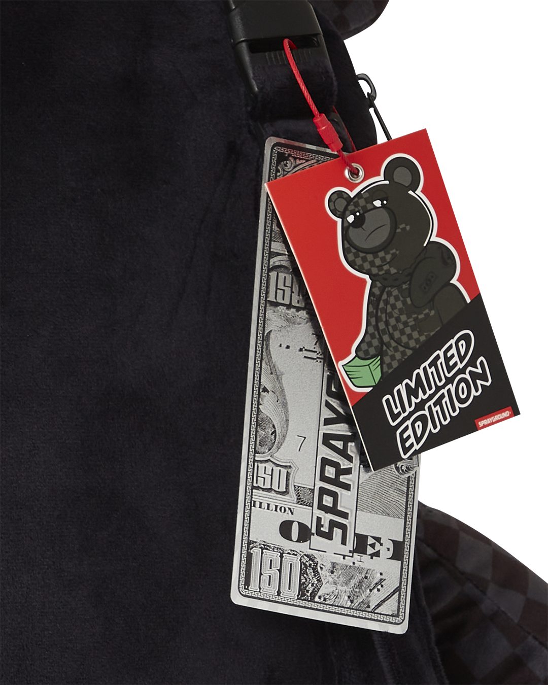 SPRAYGROUND® BACKPACK UNFINISHED SHARK MONEYBEAR TEDDY BEAR BACKPACK