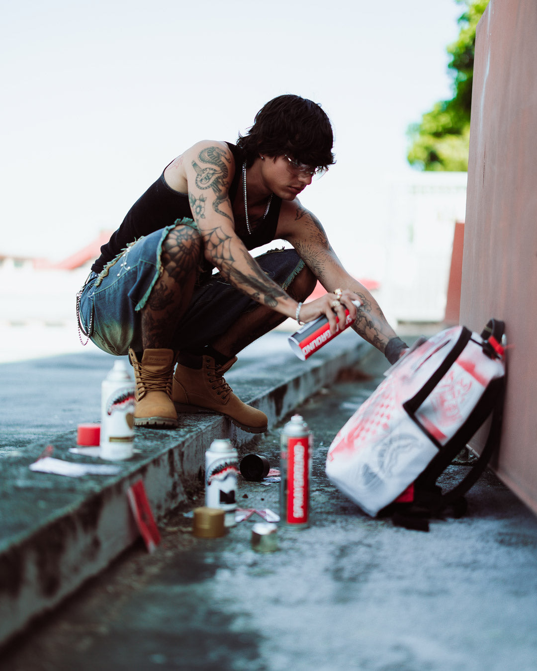 SPRAYGROUND® BACKPACK GRAFFITI ARTIST - DESIGN YOUR OWN BACKPACK - 9 STENCILS INCLUDED