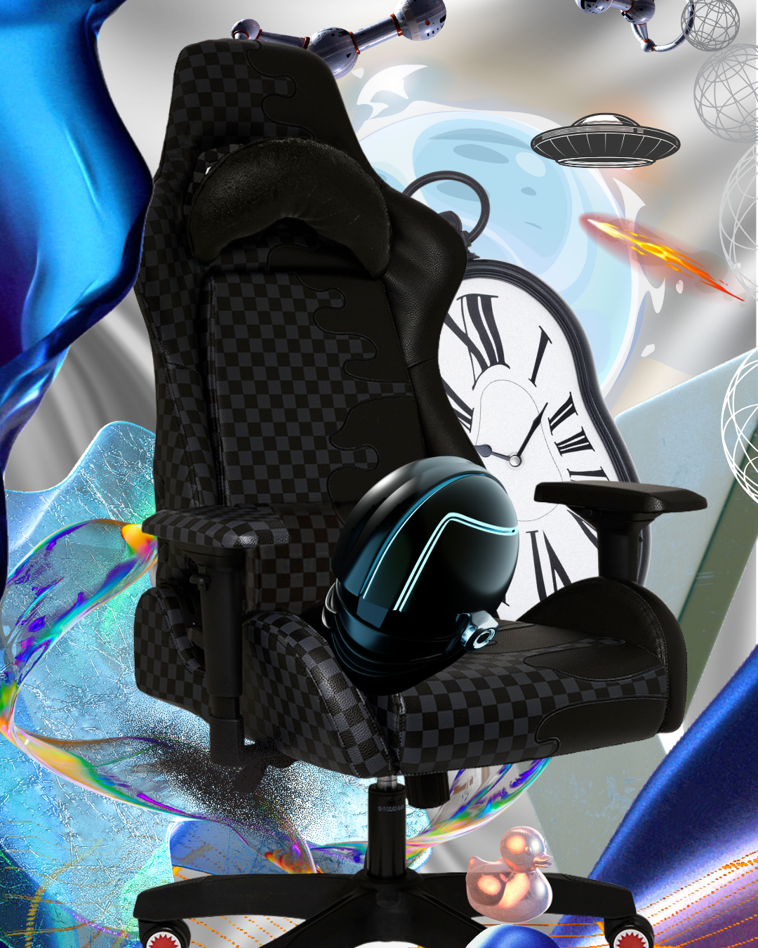 SPRAYGROUND® GAMING CHAIR SPEED SHARK SIDE SWIPE GAMING CHAIR