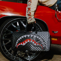 SPRAYGROUND® DUFFLE SCRIBBLE DRIBBLE CHECK DUFFLE