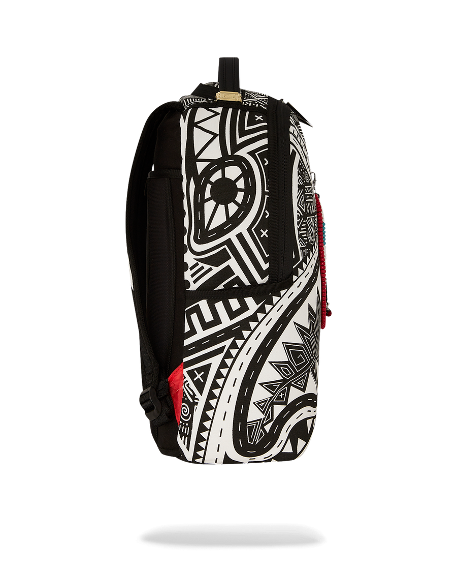 SPRAYGROUND® BACKPACK A.I. AFRICAN INTELLIGENCE THE SKYHAWK BACKPACK - SANDFLOWER COLLAB