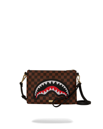 SPRAYGROUND® POUCHETTE SAWTOOTH SHARKS IN PARIS CROSSOVER CLUTCH