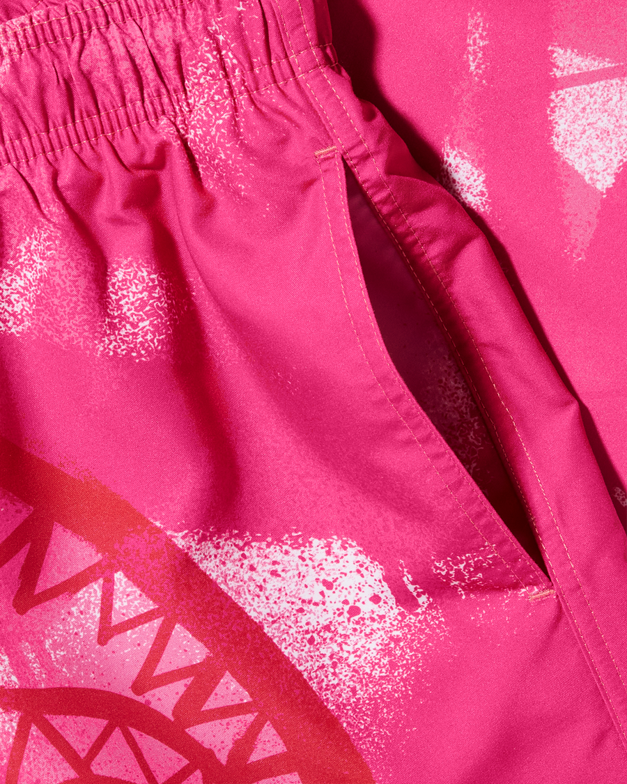 SPRAYGROUND® SWIM PINK VANDAL SWIM SHORTS
