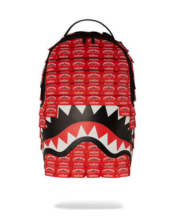 SPRAYGROUND® BACKPACK MADE OF WOVEN LABELS SHARK BACKPACK
