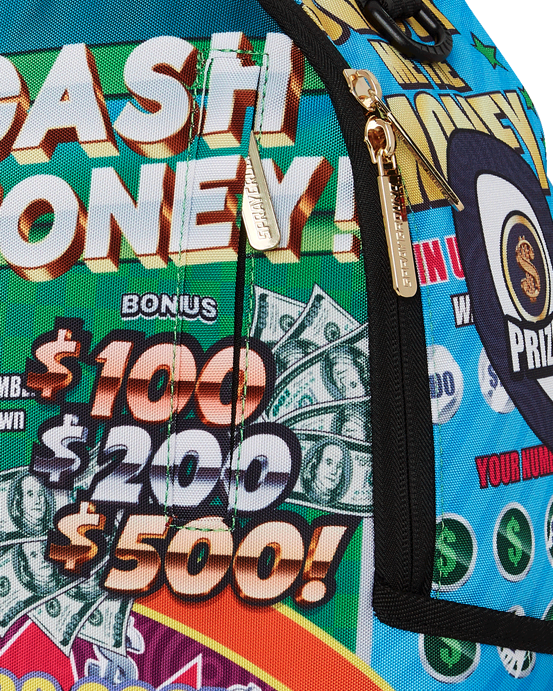 SPRAYGROUND® BACKPACK BIG MONEY BIG MONEY (WITH SCRATCH OFF PLAYING CARD) BACKPACK