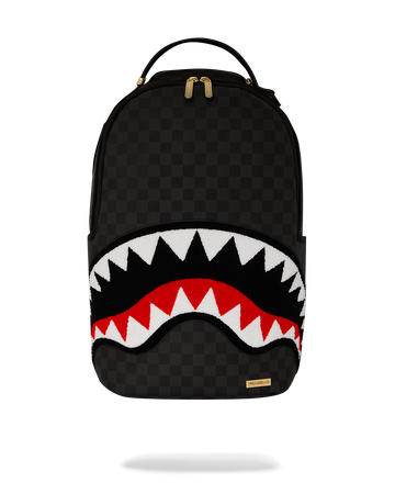 SPRAYGROUND® BACKPACK LIGHTS OUT SHARKS IN PARIS CHENILLE SHARK BACKPACK