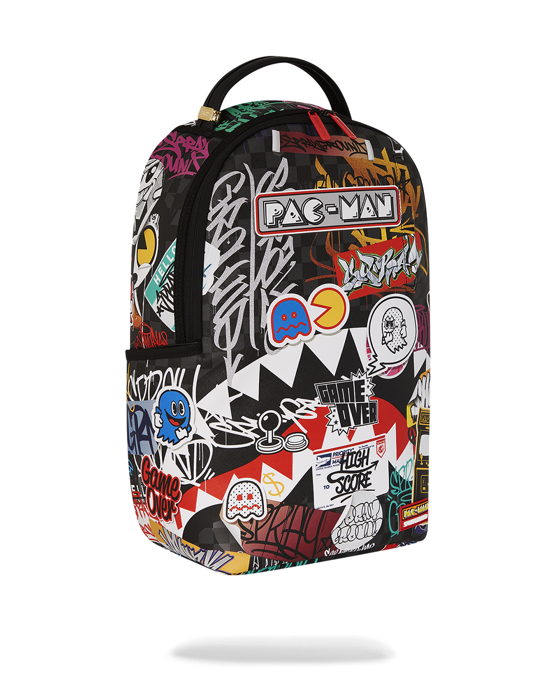 PACMAN LEVELED-UP ART BACKPACK