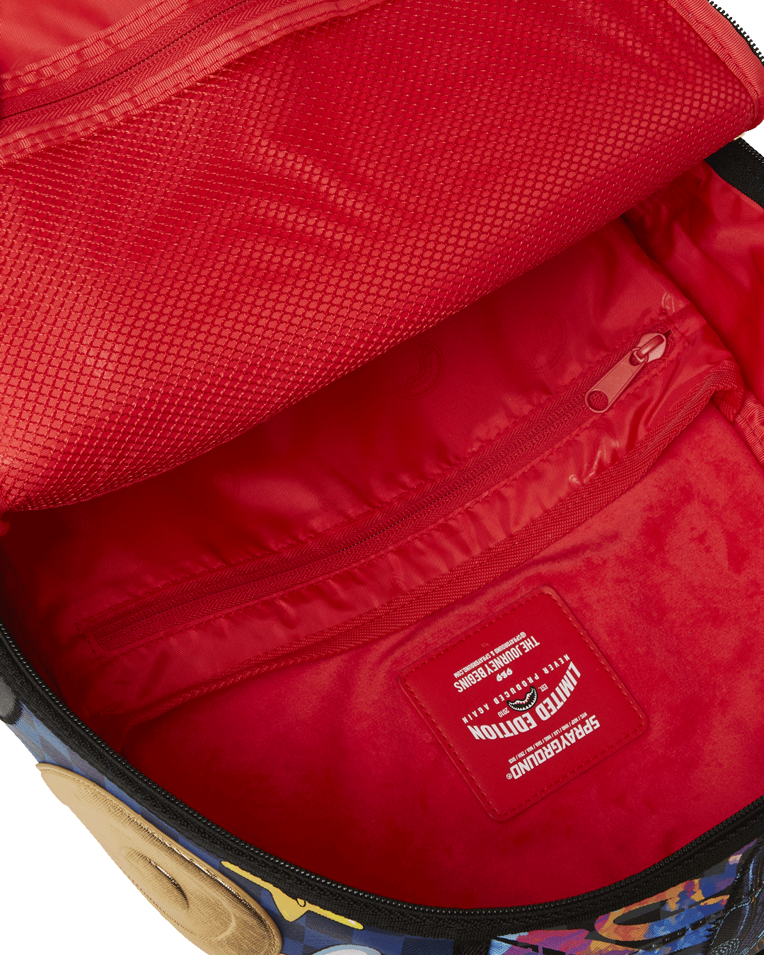 SPRAYGROUND® BACKPACK 15 YEARS GOLD AND SPLICED DLXV BACKPACK