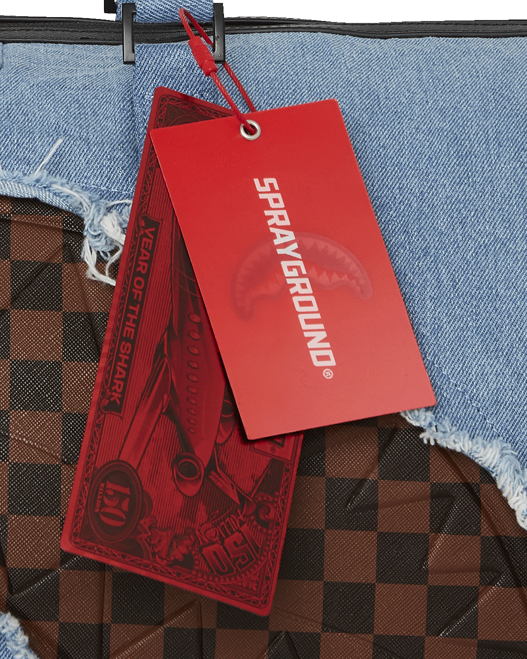 SPRAYGROUND® DUFFLE DENIM SHARK DUFFLE