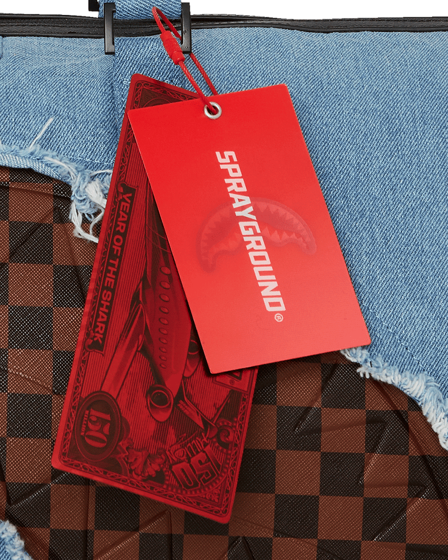 SPRAYGROUND® DUFFLE DENIM SHARK DUFFLE