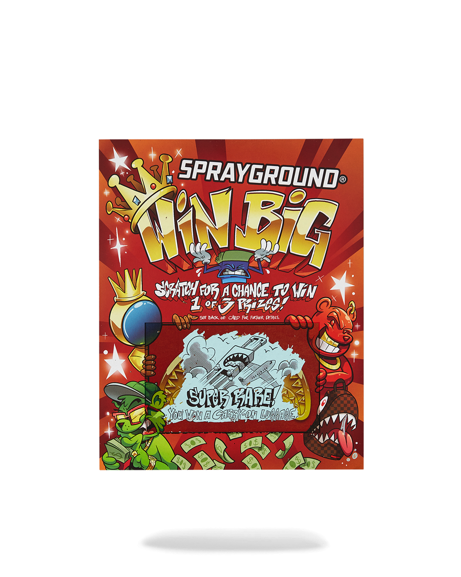 SPRAYGROUND® BACKPACK BIG MONEY BIG MONEY (WITH SCRATCH OFF PLAYING CARD) BACKPACK