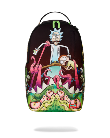 SPRAYGROUND® BACKPACK RICK AND MORTY DLXR ALIEN MOUTH HALF SHARKMOUTH DLXR BACKPACK