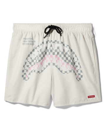 SPRAYGROUND® SWIM CREAM CHECK SHARK CENTRAL SWIM SHORTS
