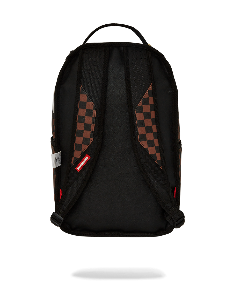 SPRAYGROUND® BACKPACK NOOO WAY!!! A REVERSIBLE BACKPACK - PURPLE VELOUR TO OG SHARKS IN PARIS BACKPACK