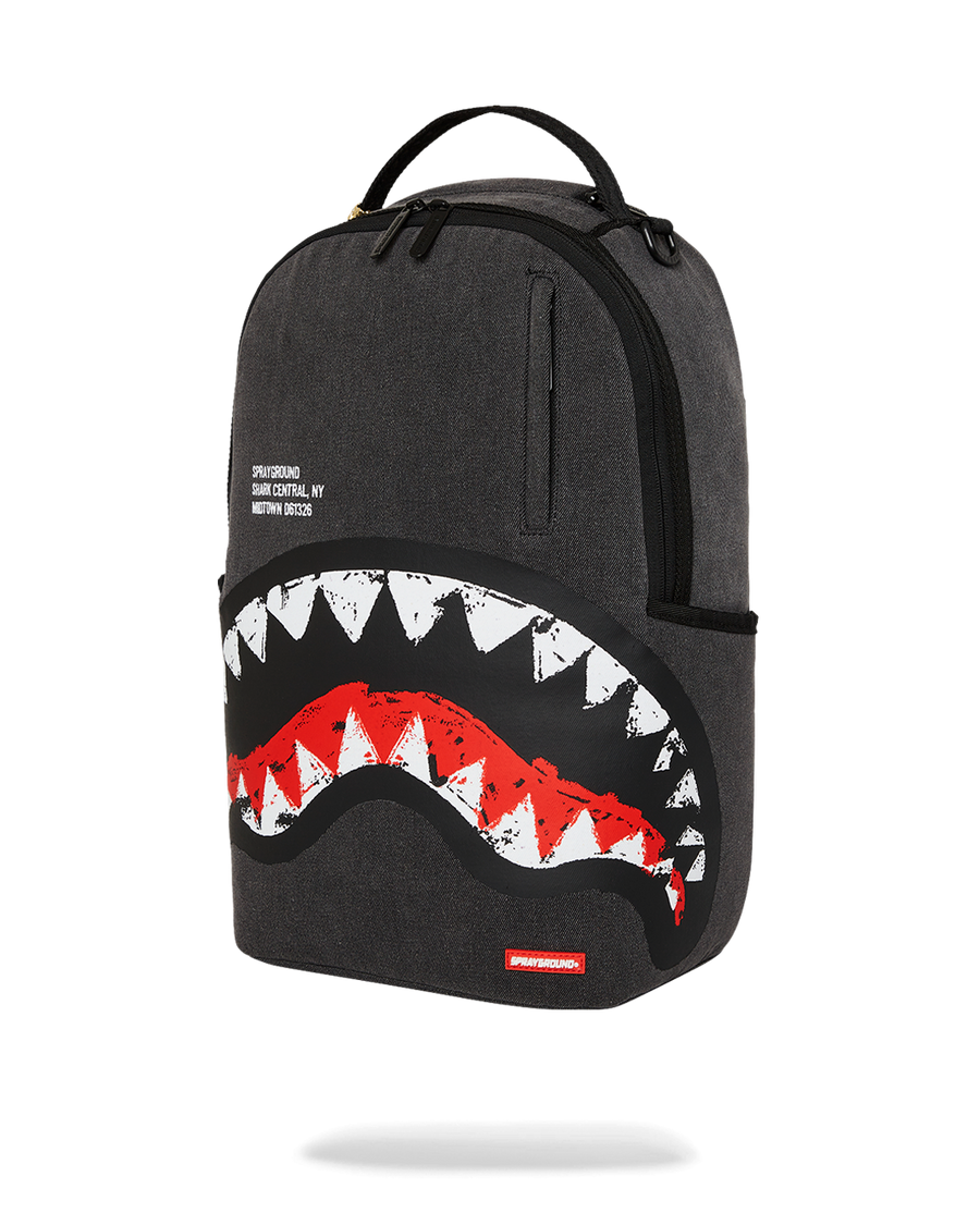 SPRAYGROUND® BACKPACK SHARK CENTRAL DENIM VENOM BACKPACK