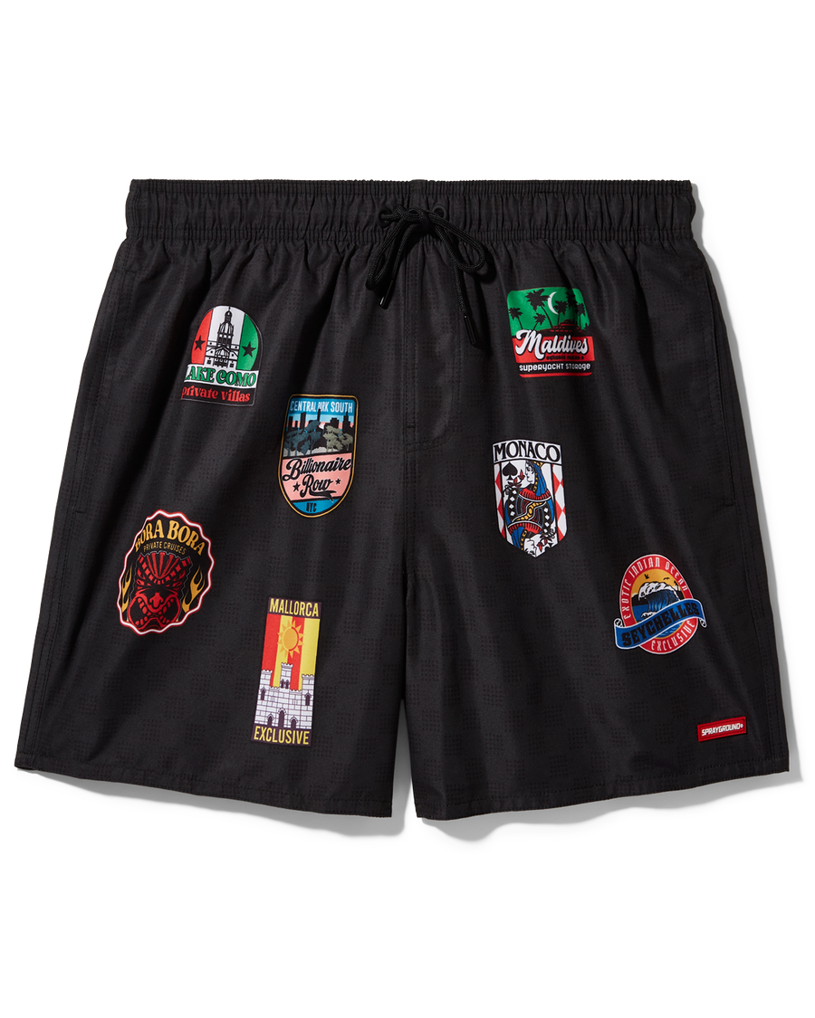 SPRAYGROUND® SWIM GLOBAL MOGUL BILLIONAIRE SWIM SHORTS