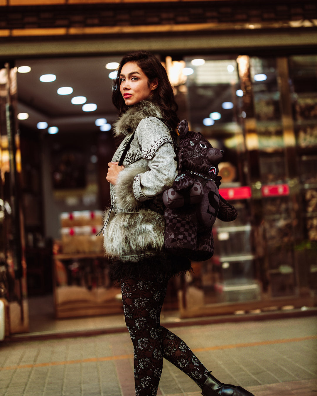 SPRAYGROUND® BACKPACK 3AM CHECK MONEYBEAR BACKPACK