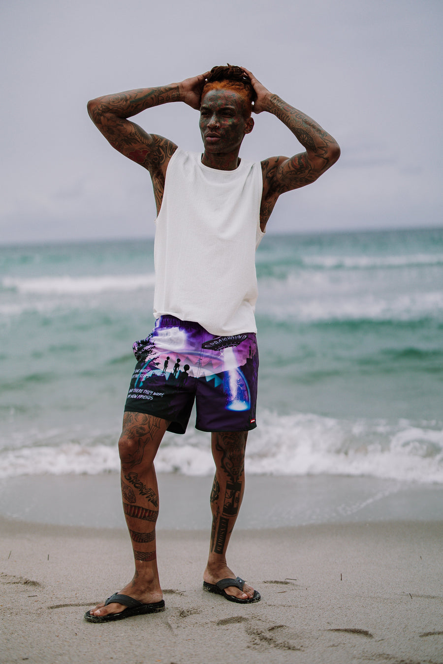 SPRAYGROUND® SWIM LATE ONE NIGHT SWIM SHORTS
