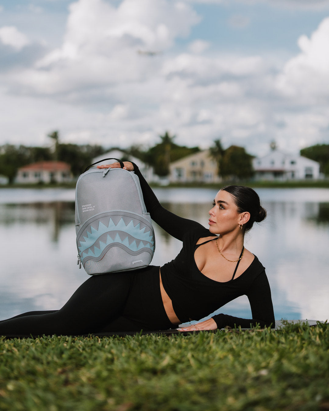 SPRAYGROUND® BACKPACK SHARK CENTRAL ICE MESH BACKPACK