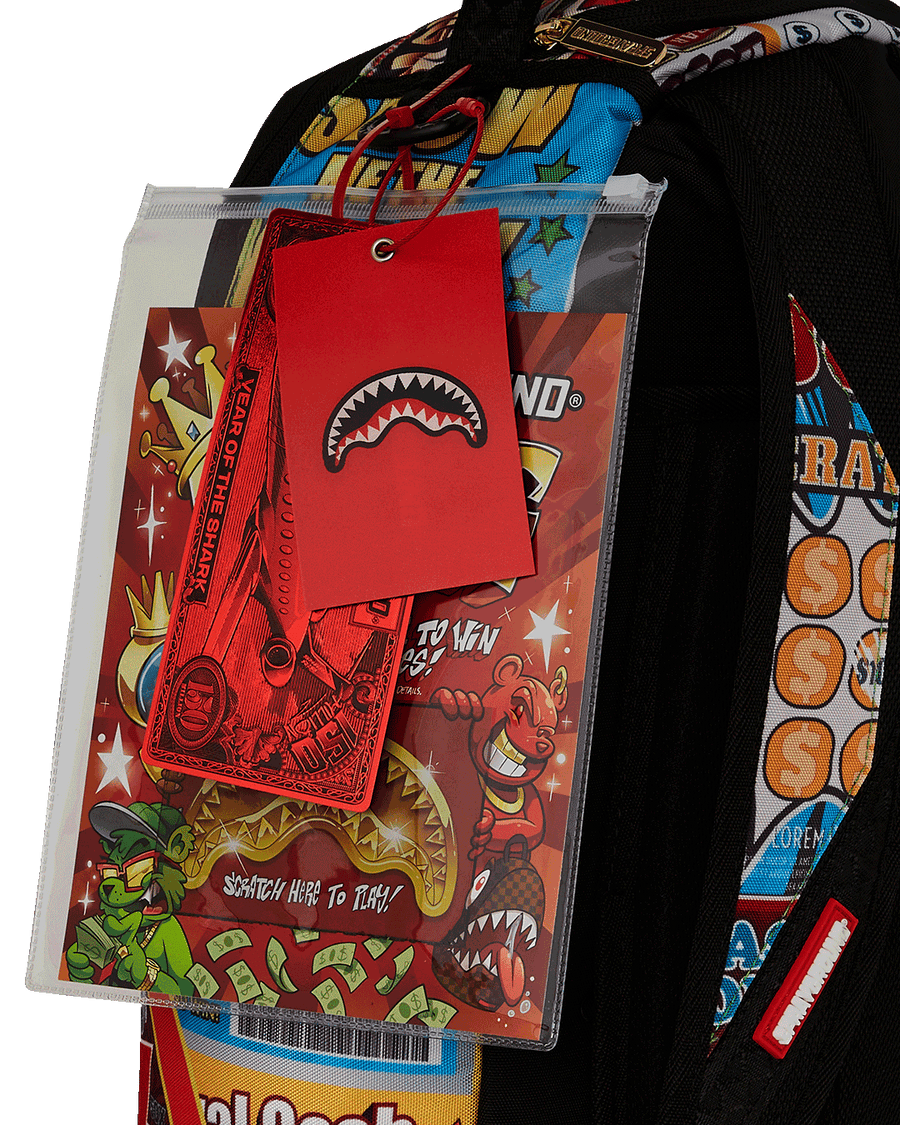 SPRAYGROUND® BACKPACK BIG MONEY BIG MONEY (WITH SCRATCH OFF PLAYING CARD) BACKPACK