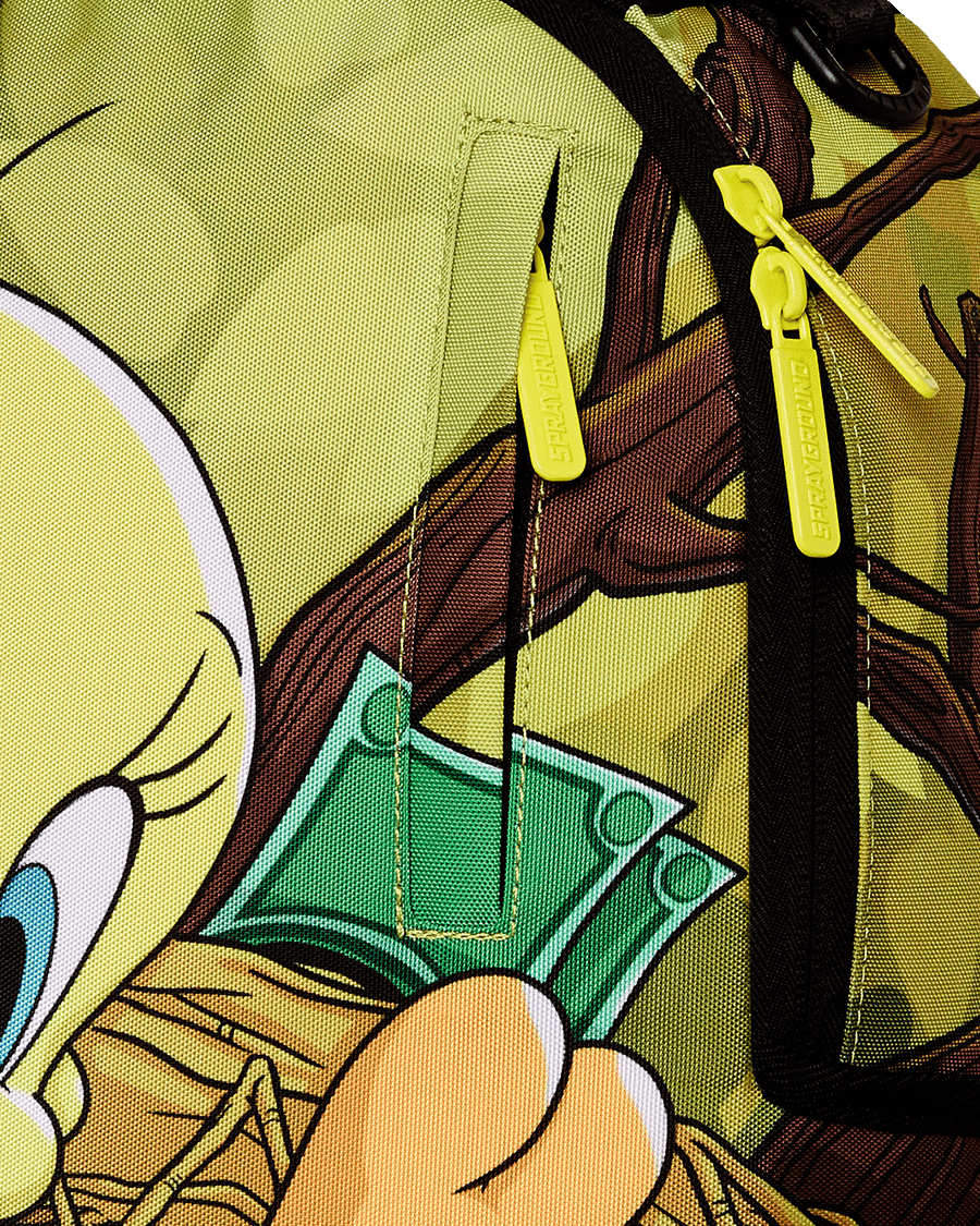 SPRAYGROUND® BACKPACK LOONEY TUNES TWEETY MONEY NEST SHARK DLXR BACKPACK