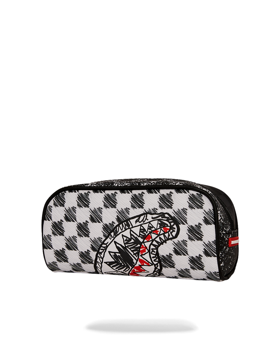 SPRAYGROUND® POUCH SCRIBBLE DRIBBLE CHECK POUCH