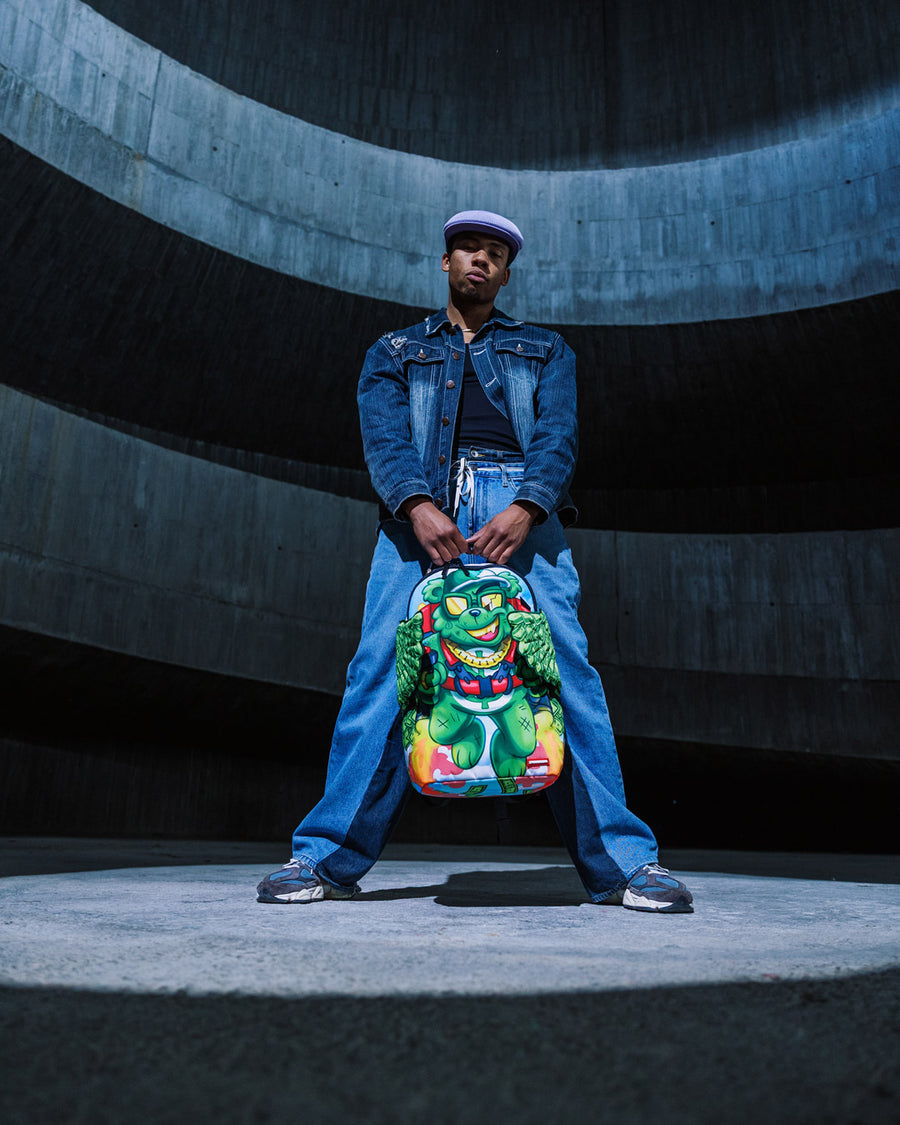 SPRAYGROUND® BACKPACK MONEY BEAR WE BOUT TO TAKE OFF BACKPACK