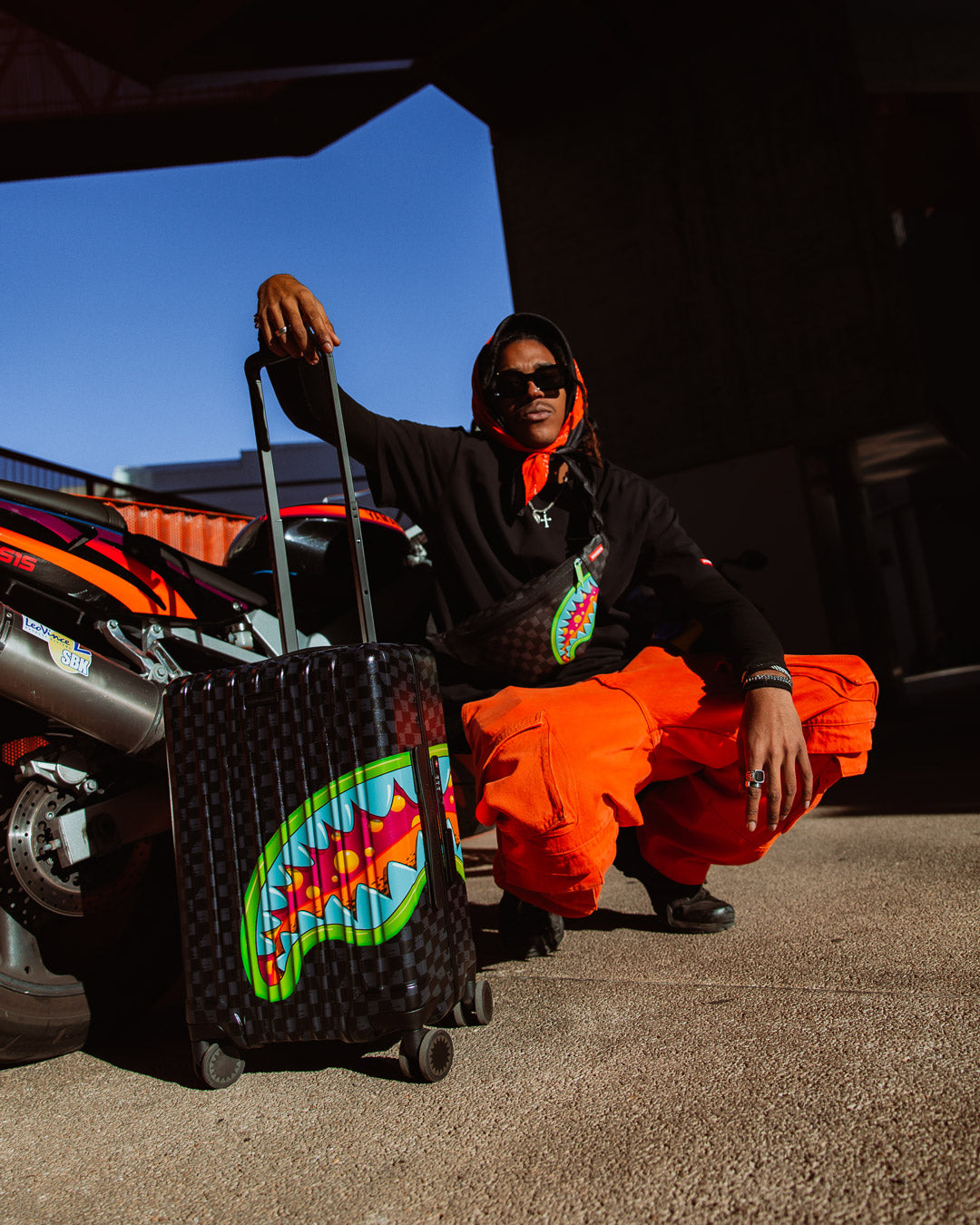 SPRAYGROUND® LUGGAGE SLIME TAKEOVER HARD SHELL CARRY-ON LUGGAGE