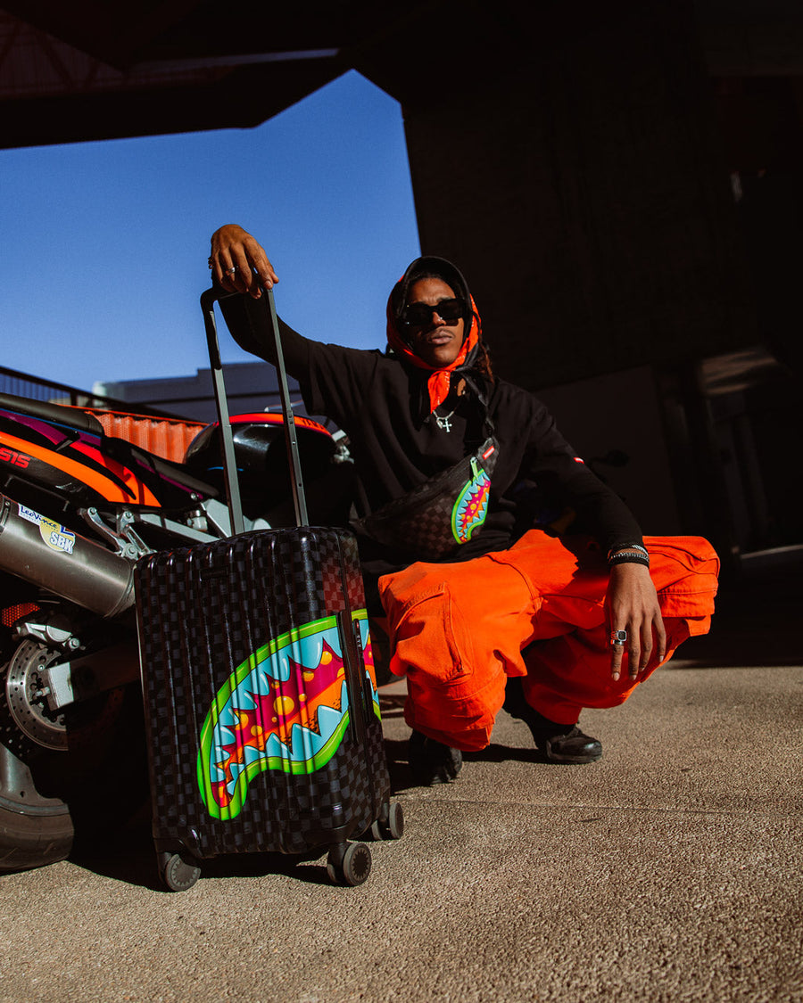 SPRAYGROUND® LUGGAGE SLIME TAKEOVER HARD SHELL CARRY-ON LUGGAGE