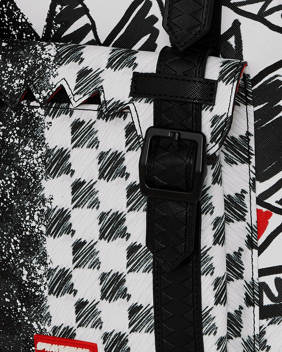 SPRAYGROUND® BACKPACK SCRIBBLE DRIBBLE CHECK HILLS BACKPACK
