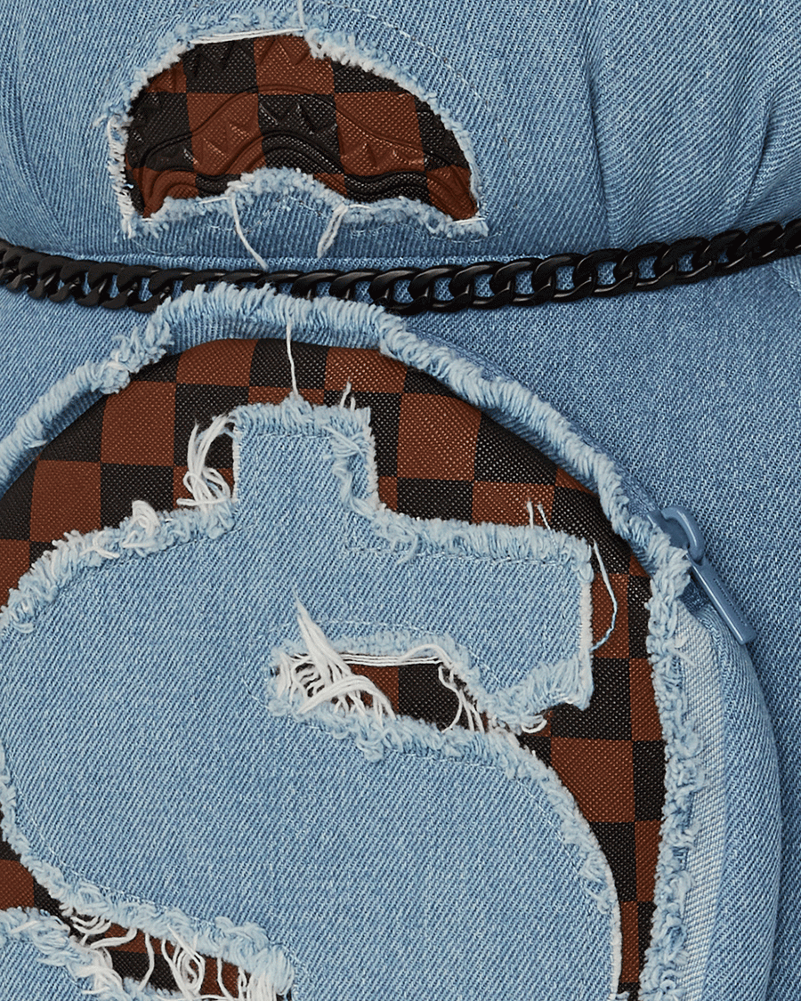 SPRAYGROUND® BACKPACK DENIM SHARK MONEYBEAR TEDDY BEAR