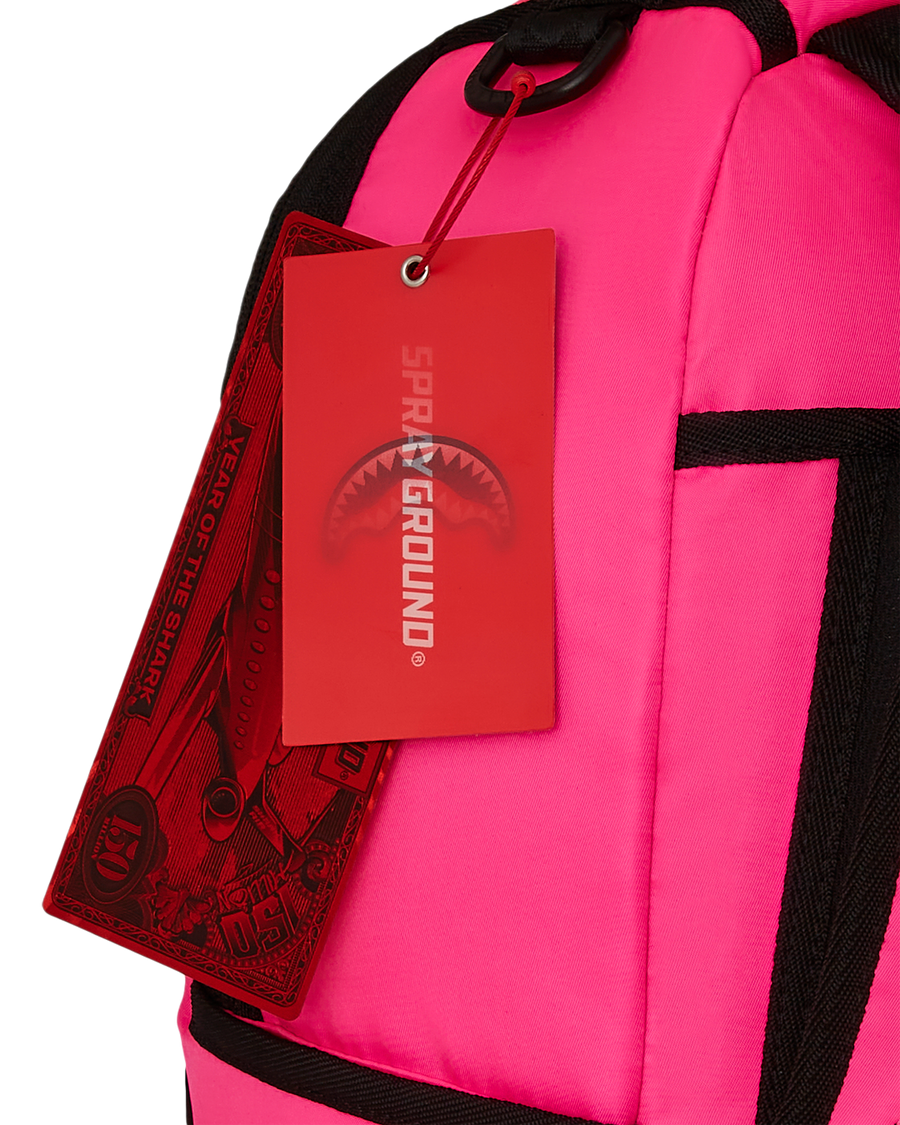 SPRAYGROUND® BACKPACK SHARK CENTRAL NYLON HOT PINK