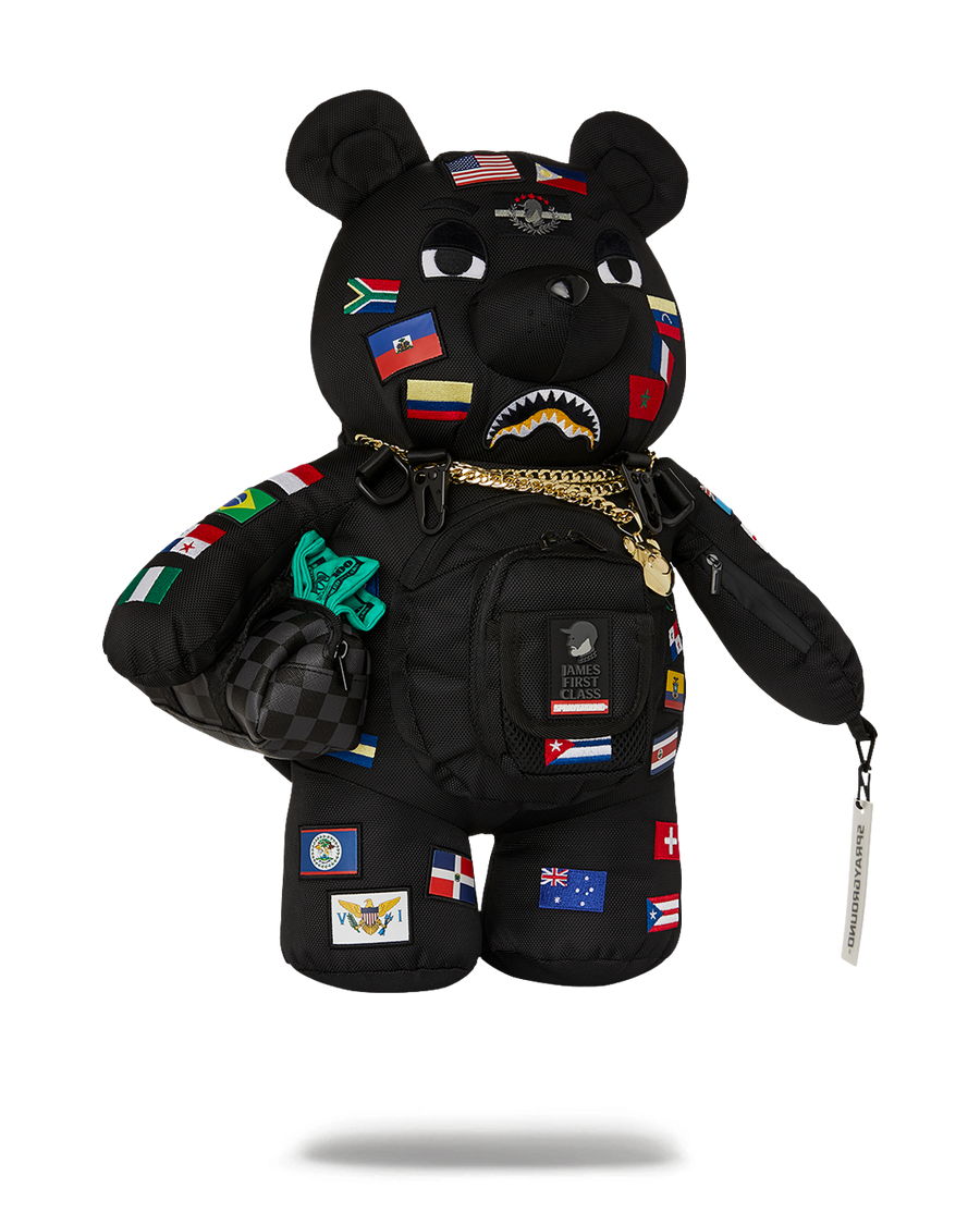 SPRAYGROUND® BACKPACK JAMES FLAGS MONEY BEAR BACKPACK