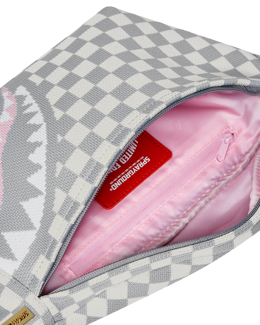 SPRAYGROUND® CROSSBODY KNIT SHARKS IN PARIS IN CREAM SAVVY CROSSBODY