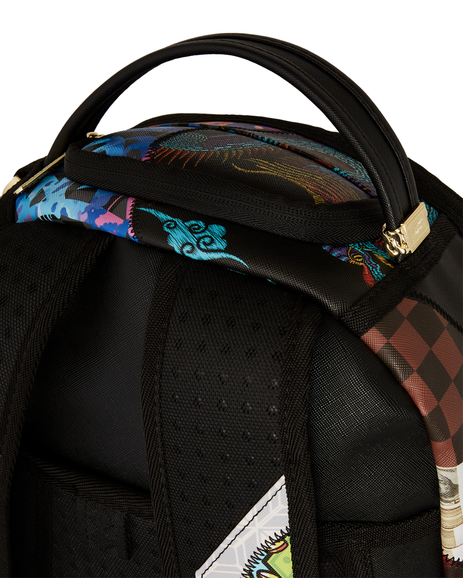 SPRAYGROUND® BACKPACK 15 YEARS GOLD AND SPLICED DLXV BACKPACK