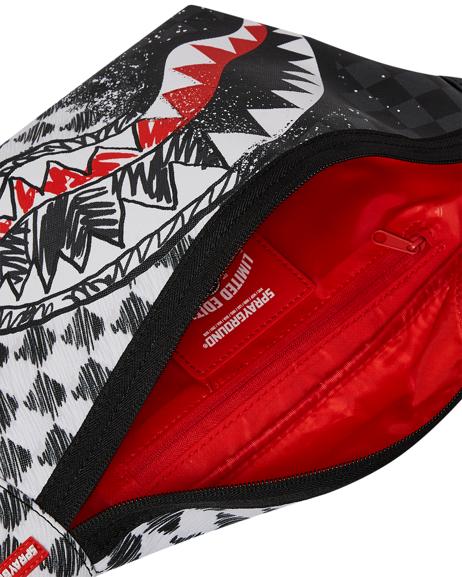 SPRAYGROUND® CROSSBODY SCRIBBLE DRIBBLE CHECK SAVVY CROSSBODY