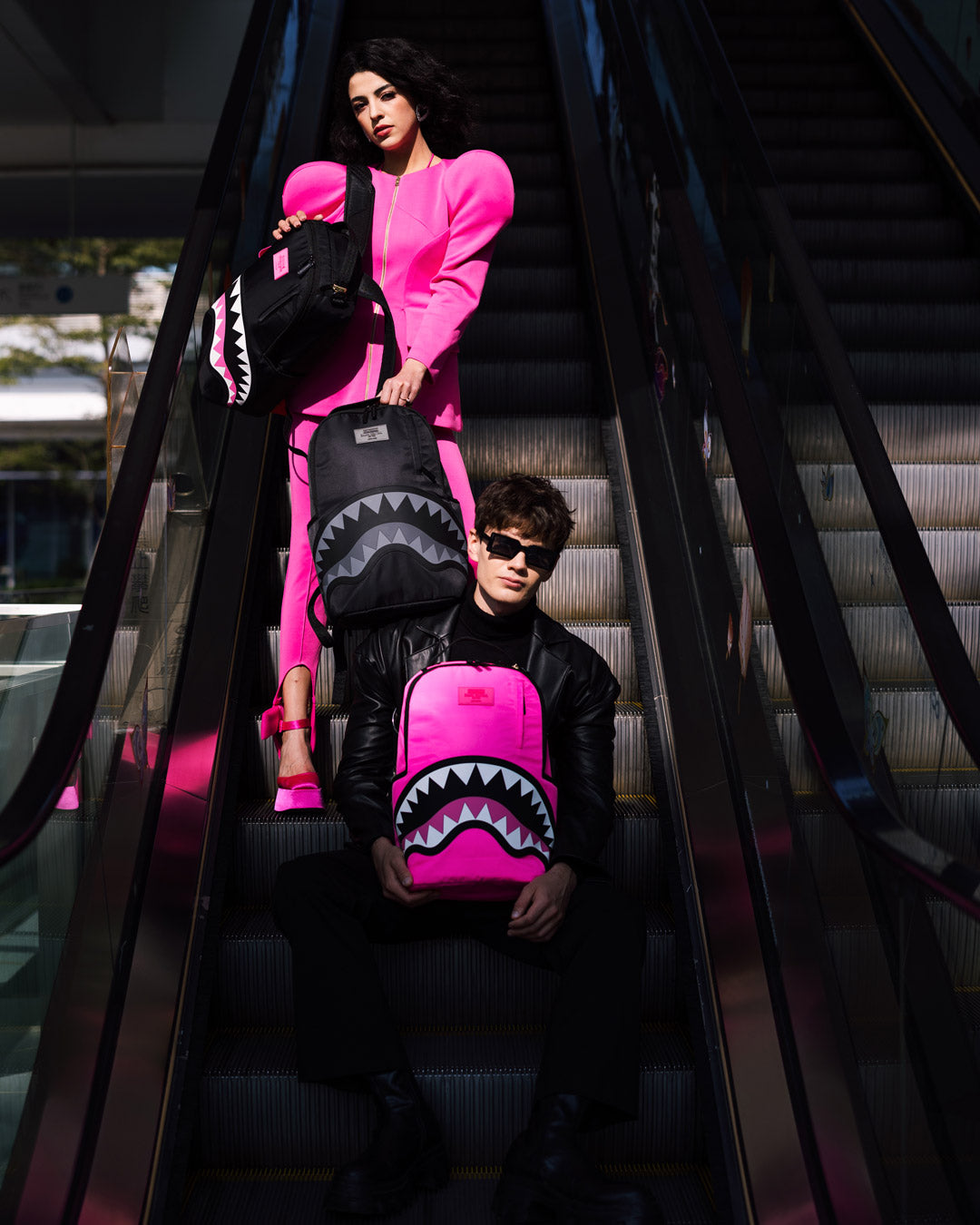 SPRAYGROUND® BACKPACK SHARK CENTRAL 2.0 NEON VENOM BACKPACK