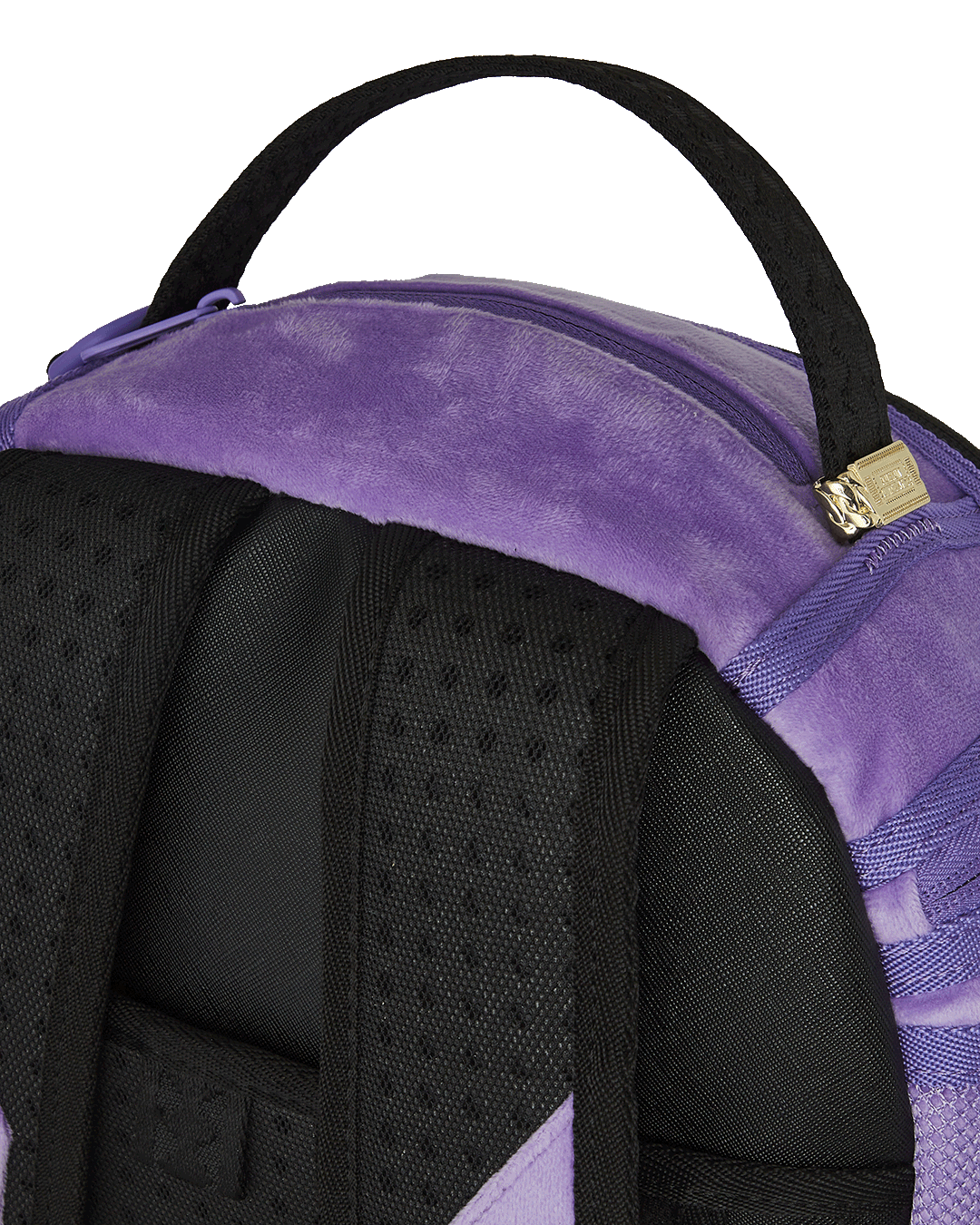 SPRAYGROUND® BACKPACK NOOO WAY!!! A REVERSIBLE BACKPACK - PURPLE VELOUR TO OG SHARKS IN PARIS BACKPACK