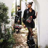 SPRAYGROUND® SLING SAWTOOTH SHARKS IN PARIS ONE-STRAP SLING