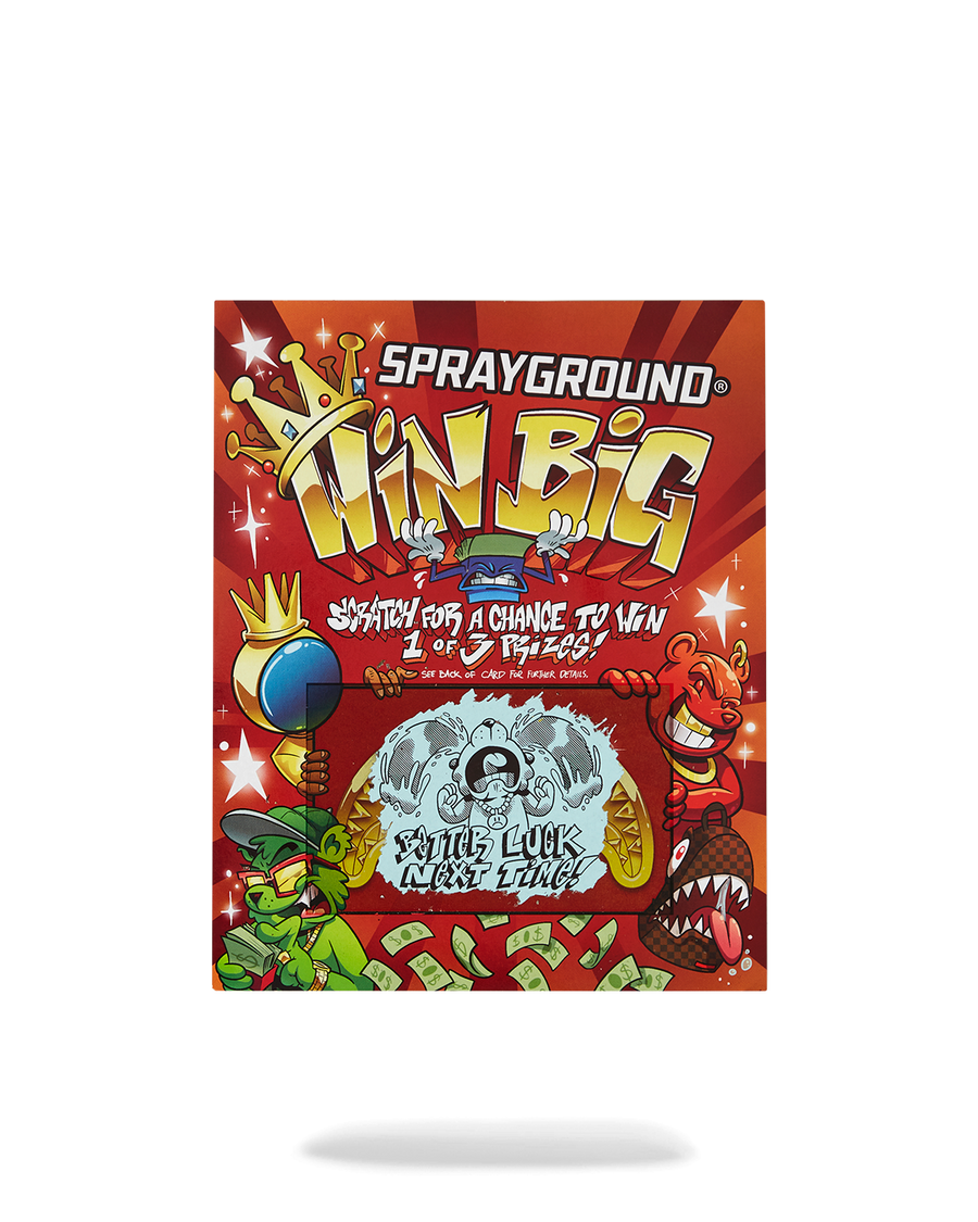 SPRAYGROUND® BACKPACK BIG MONEY BIG MONEY (WITH SCRATCH OFF PLAYING CARD) BACKPACK