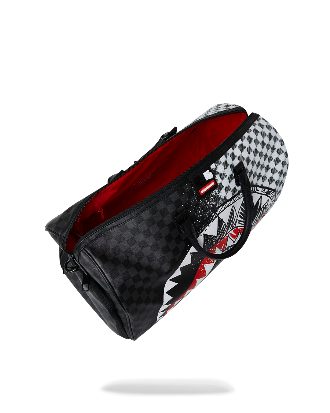 SPRAYGROUND® DUFFLE SCRIBBLE DRIBBLE CHECK DUFFLE
