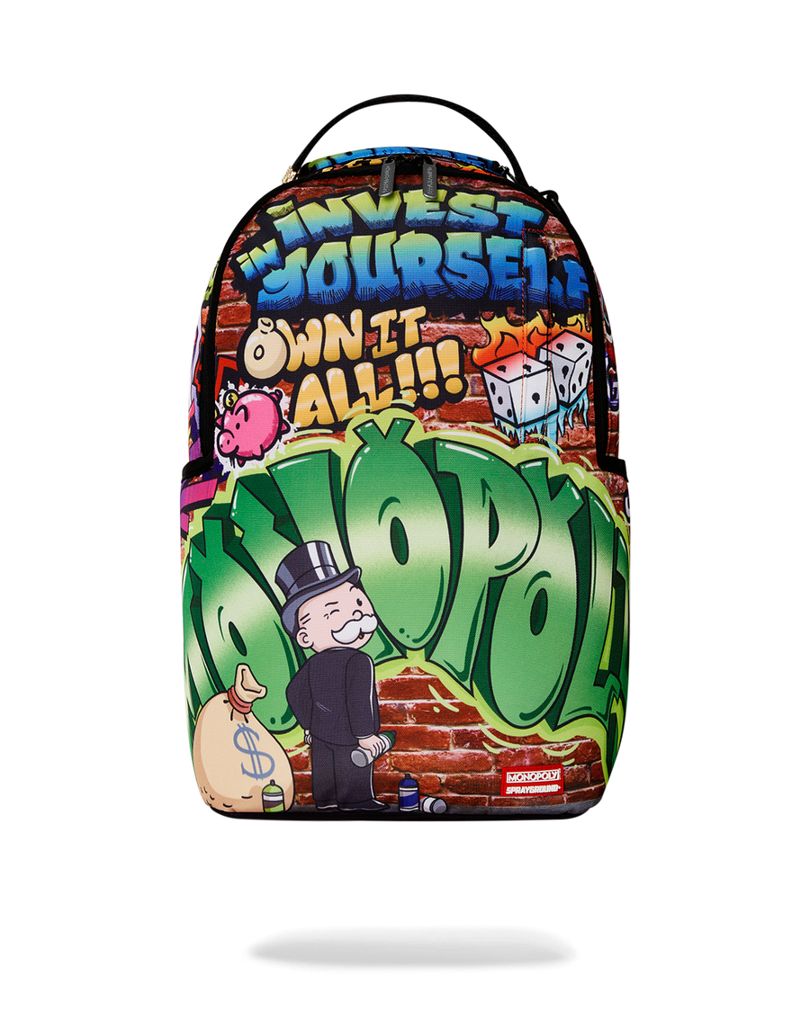 SPRAYGROUND® BACKPACK MONOPOLY GRAFFITI GOLD RUSH DLXR BACKPACK