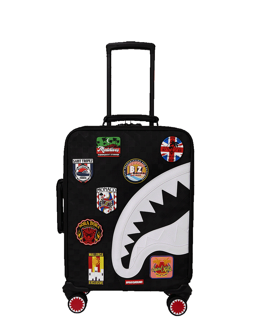 SPRAYGROUND® LUGGAGE GLOBAL MOGUL BILLIONAIRE IMPERIAL CARRY-ON LUGGAGE