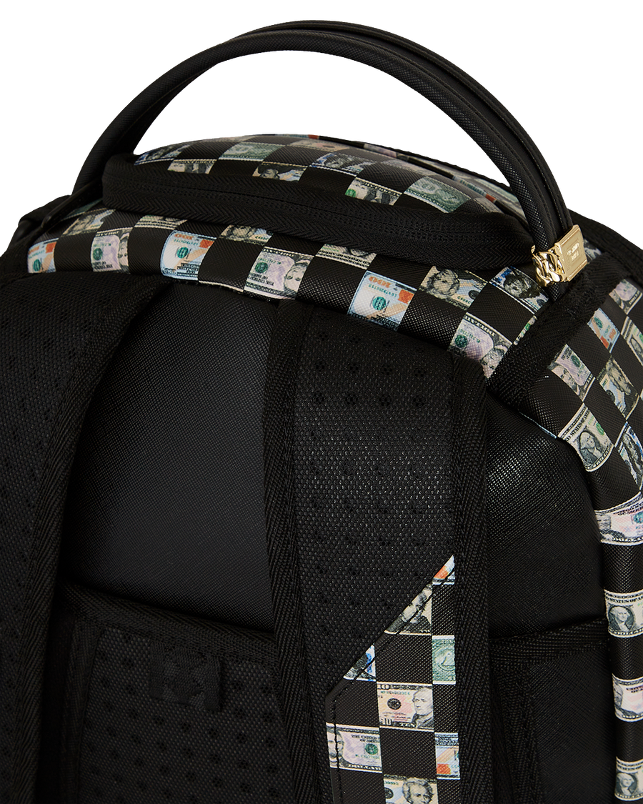 SPRAYGROUND® BACKPACK MONEY CHECK PATTERN DLX BACKPACK