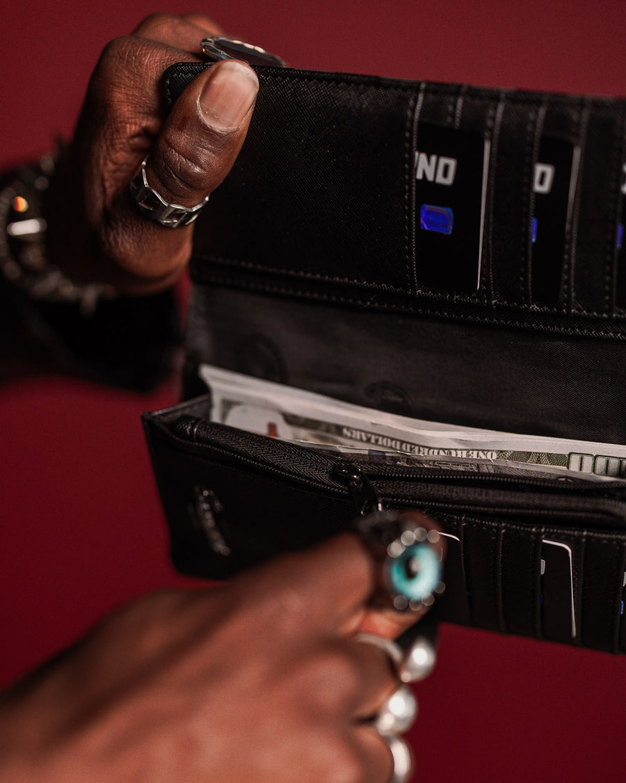 SPRAYGROUND® WALLET MIDNIGHT CHATEAU SINGLE-FOLD WALLET