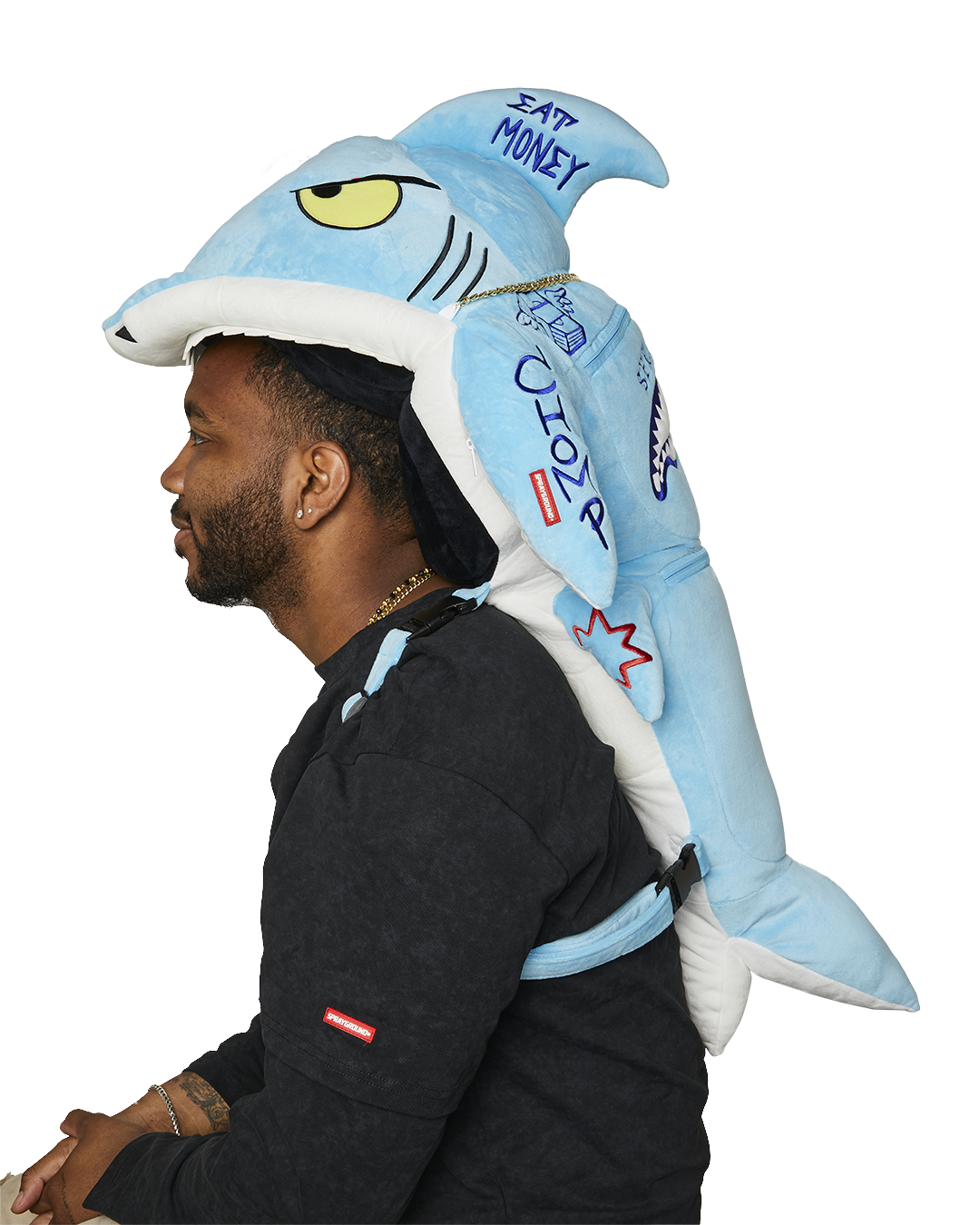 SPRAYGROUND® BACKPACK STUFFED SAVAGE HOODY BACKPACK SHARK