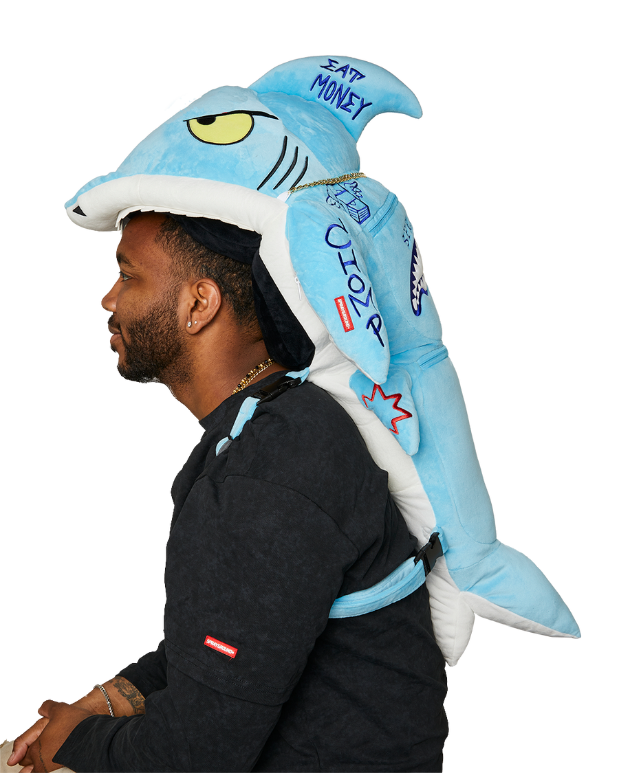 SPRAYGROUND® BACKPACK STUFFED SAVAGE HOODY BACKPACK SHARK