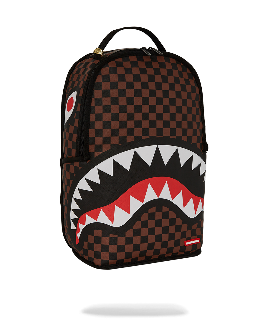 SPRAYGROUND® BACKPACK NOOO WAY!!! A REVERSIBLE BACKPACK - PURPLE VELOUR TO OG SHARKS IN PARIS BACKPACK