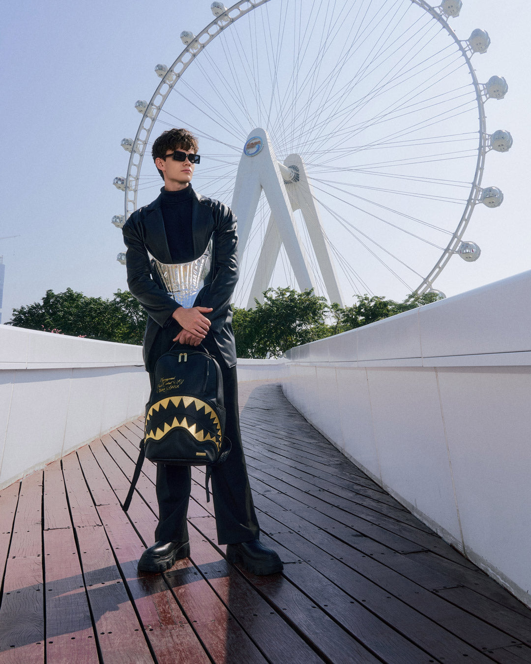 SPRAYGROUND® BACKPACK SHARK CENTRAL GILDED BITE BACKPACK