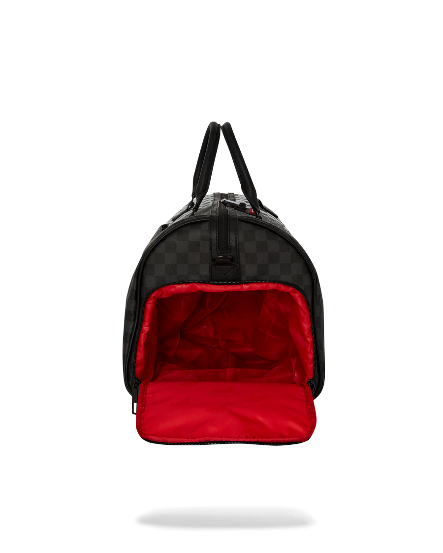 SPRAYGROUND® DUFFLE SCRIBBLE DRIBBLE CHECK DUFFLE